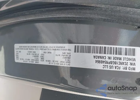 2023 Chrysler Pacifica Touring L из США, поврежденный, VIN 2C4RC1BG8PR546964